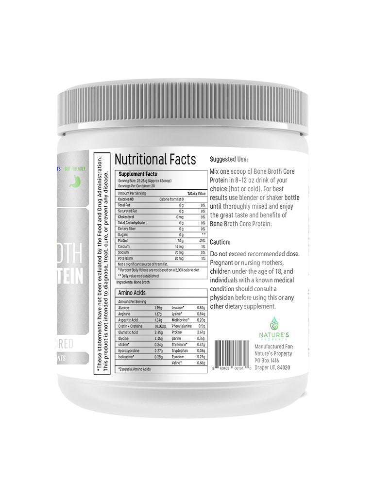Bone Broth Core Protein - Pure Unflavored